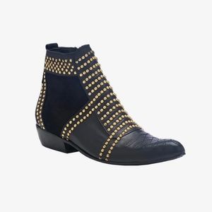 Anine Bing Charlie boots gold studs
